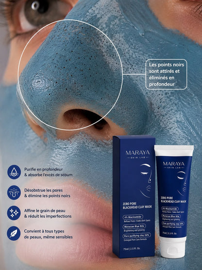 Blue Nila Mask 💙 ZERO Pores & Points Noirs 4%Niacinamide